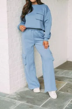 Jacie Pocketed Sweatshirt-Vintage Blue -thesethreeboutique Sales Shop DSC 8675 fc05975e 191f 4bdd 9ae9 38eabe8b1534