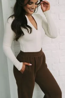 Quarter Zip Ribbed Top-Ecru -thesethreeboutique Sales Shop DSC 8720 bdaa748c 458b 48c4 85ee 2c8fc5c2df1a