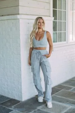 Textured French Terry Cargo Pants-Heather Grey -thesethreeboutique Sales Shop DSC 9538 8e3f760f 2a44 4d6c 9224 cfa04300fe3e