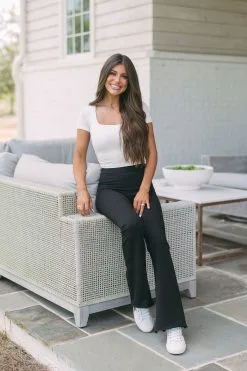 Ribbed Ruched Crop Top-White