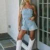Veronica Denim Corset Romper