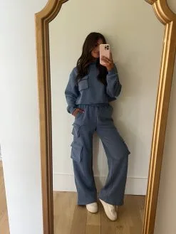 Jacie Pocketed Sweatshirt-Vintage Blue -thesethreeboutique Sales Shop IMG 8037 9cfd7cc2 aadd 4c32 91c3 dd6e27884a0e