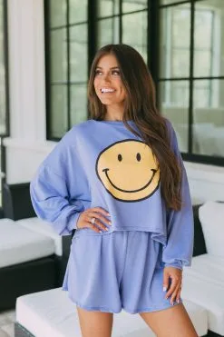 Smiley Lounge Set- Royal Blue