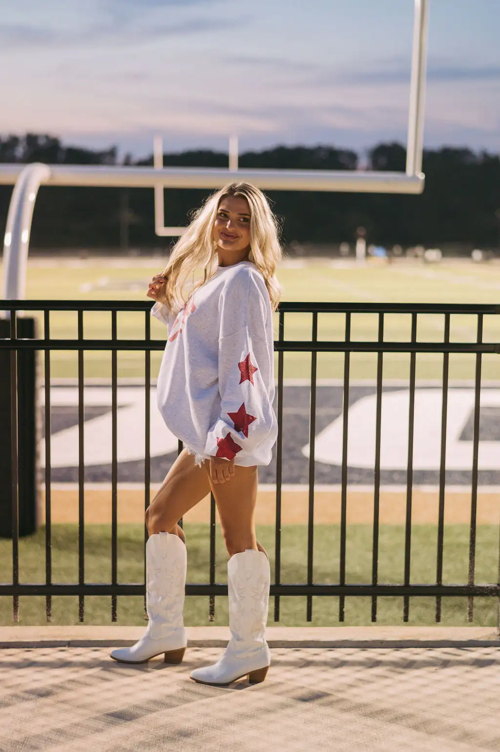 Gameday Star Sweatshirt- Crimson 17 Gameday Star Sweatshirt- Crimson - Image 15