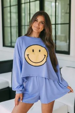 Smiley Lounge Set- Royal Blue -thesethreeboutique Sales Shop image 3726bd99 f176 4f1c 90e5 a28a821f6a96 1