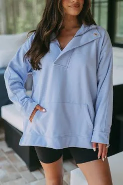 Lennon Oversized Pullover- Blue -thesethreeboutique Sales Shop image 808bbec5 77d1 47f4 8717 aa46dff027d9