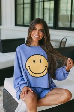 Smiley Lounge Set- Royal Blue -thesethreeboutique Sales Shop image a148622d a01d 48c1 90e3 15d41c1da517 1